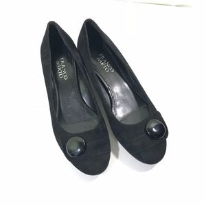 Franco Sarto Slip on Shoes Velvet Black